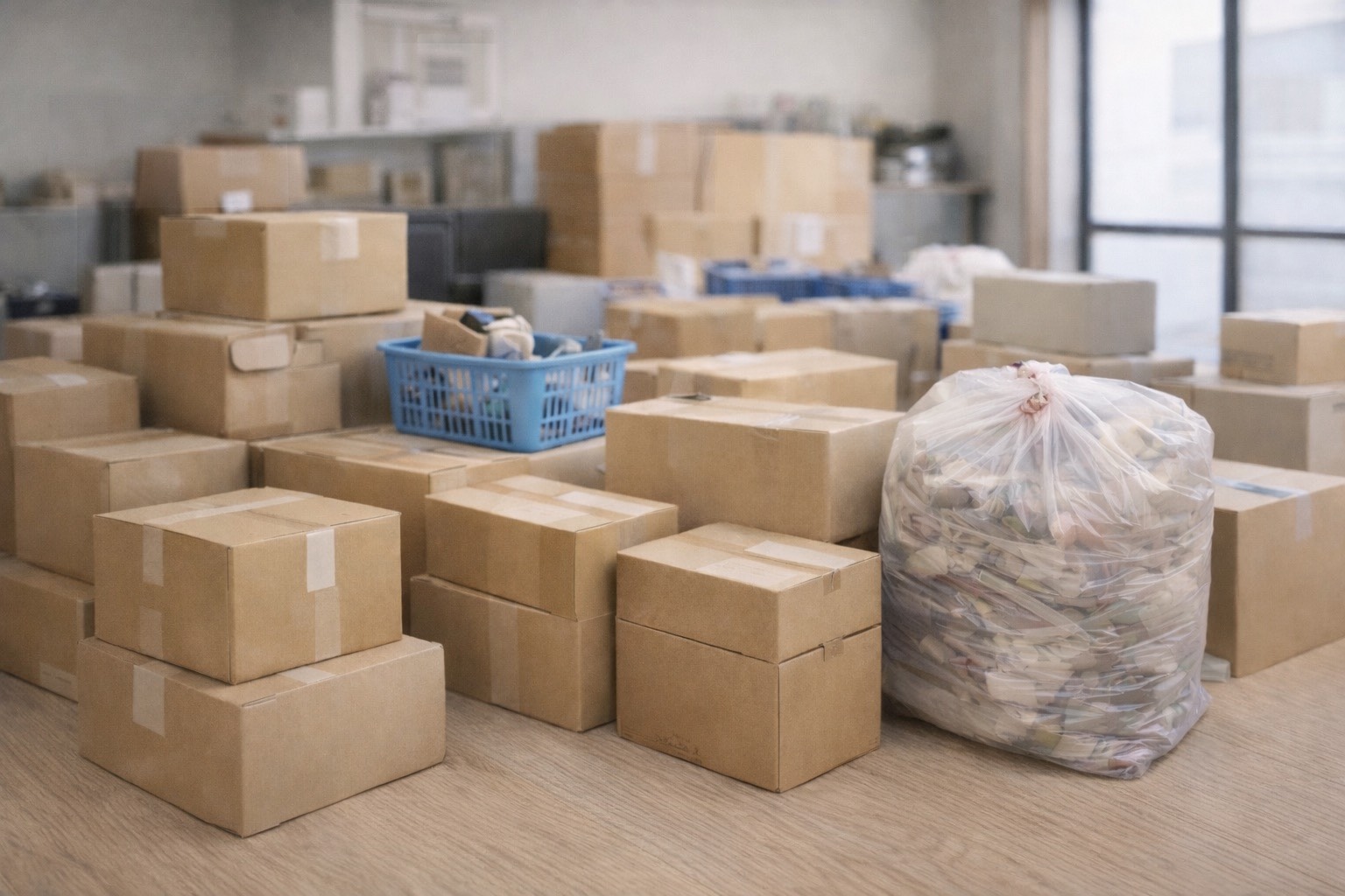 仕分け・搬出作業